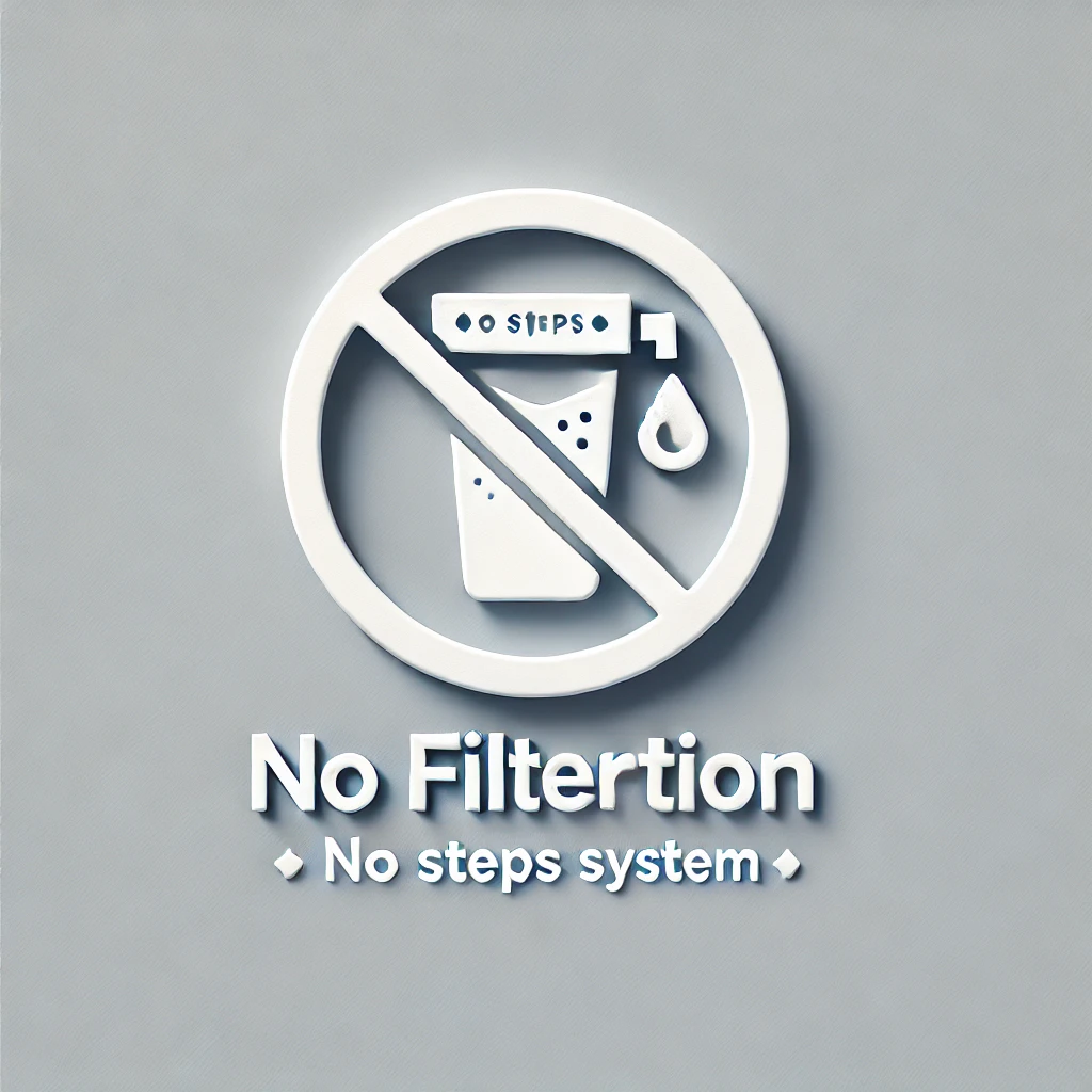 Pas de système de filtration