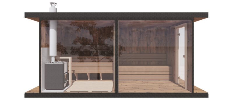 ABC Model 2 terasse avec sauna