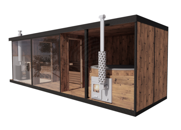ABC Model 4 Bain Nordique Exterieur avec sauna et terasse