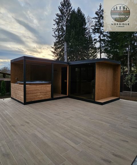 Sauna ABC Modulaire Angle Modular Corner Sauna