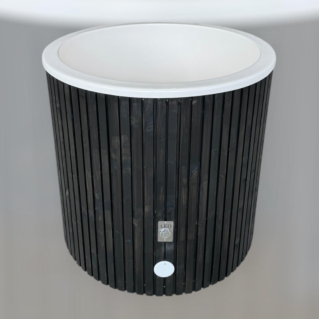 Bain froid MINI en fibre de verre revetement noir