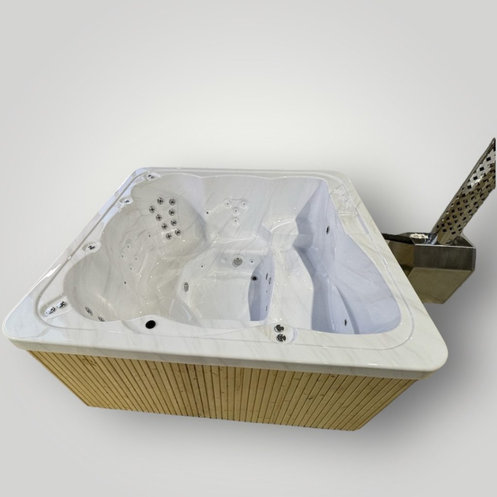 Bain nordique acrylique avec insert blanc