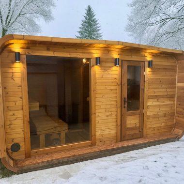sauna cube wide 4 metre hiver