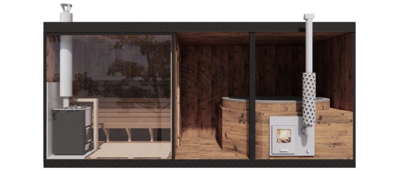 ABC Model 2 Bain Nordique Extérieur avec sauna (2)