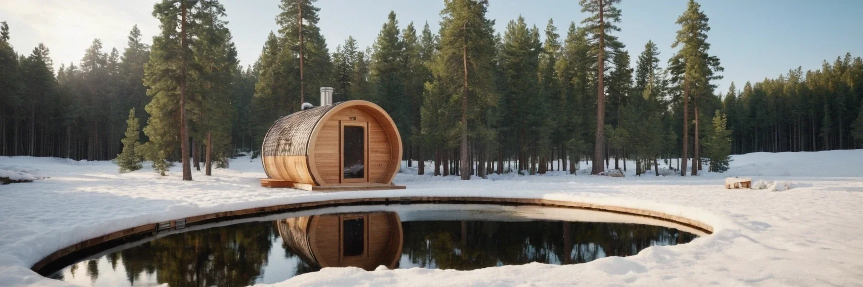 Sauna Tonneau dans le Paysage