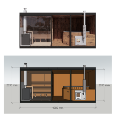 Sauna combo-AC-model-2-400×400 Sauna and hot tub design layout